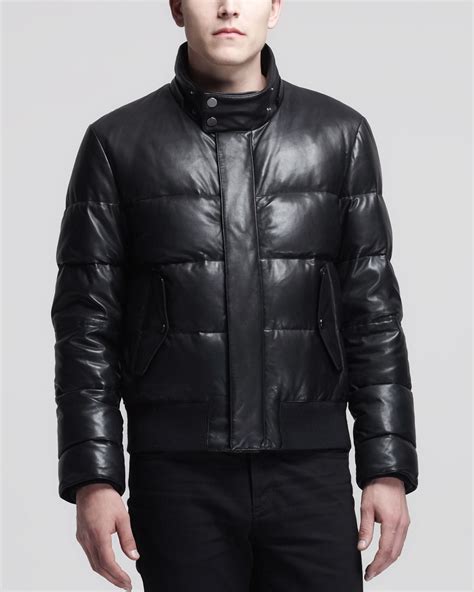 givenchy leather coat|Givenchy puffer jacket.